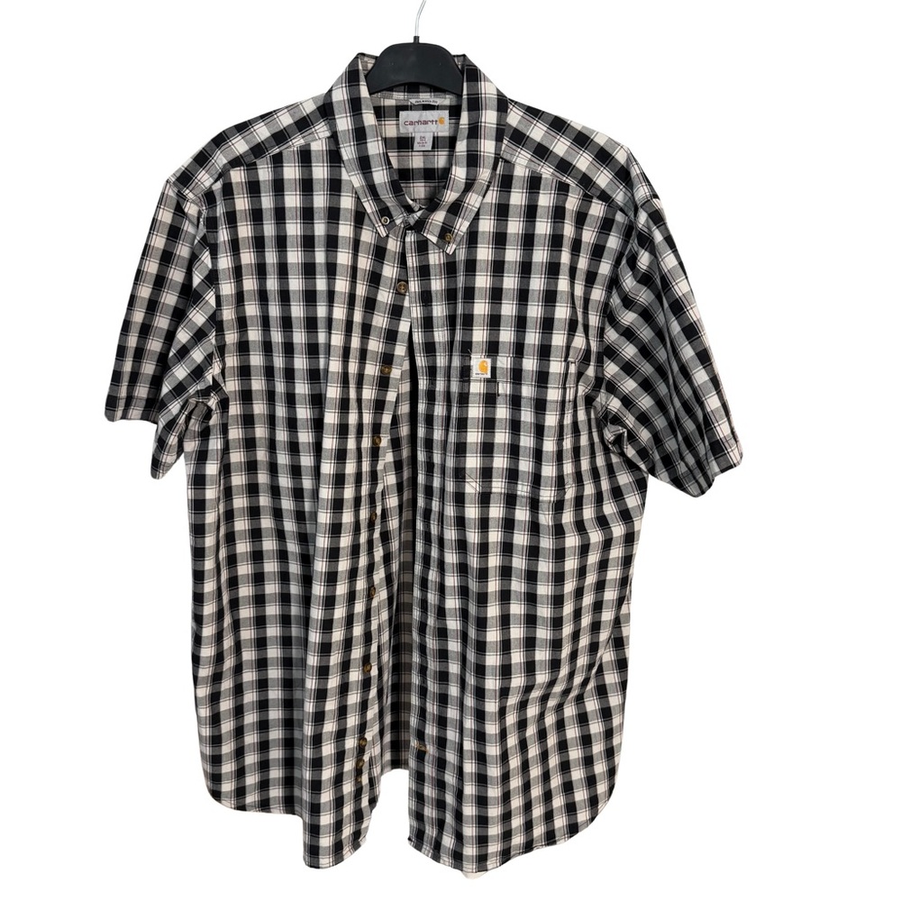 Carhartt Relaxed Fit Plaid Work Shirt – Size 2XL Tall – Built Tough, Worn Smooth